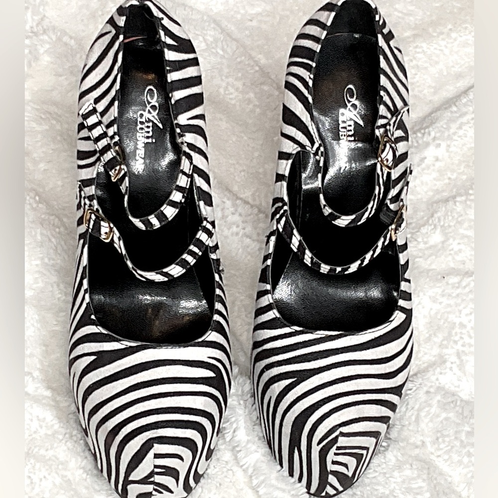 Zebra print stilettos